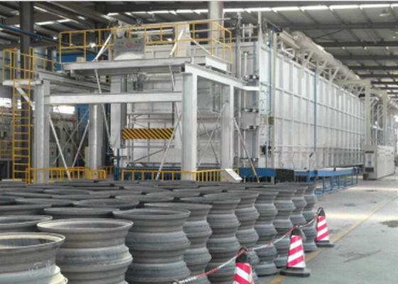 China Tratamento térmico automático completo da roda da liga de alumínio de fornalha de lareira do rolo fornecedor