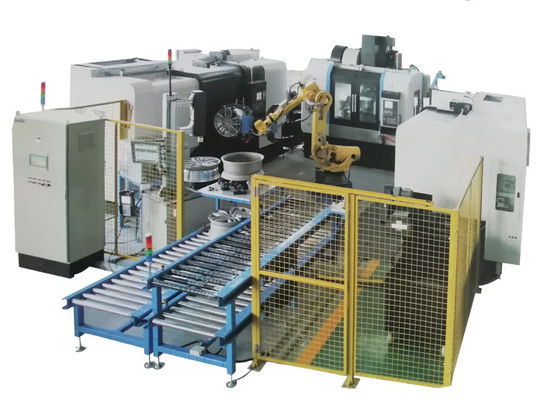 China Fazer à máquina automático completo do torno do cubo de roda da liga de alumínio da máquina da roda do CNC fornecedor